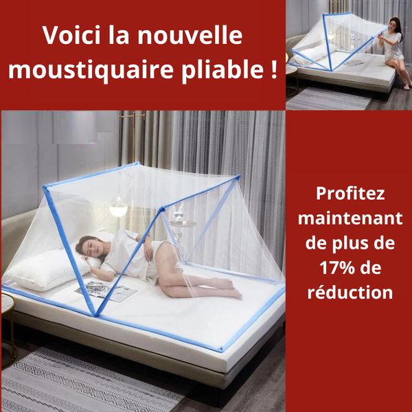 Moustiquaire pliable-rotation 360 degrés | FINI les maladies